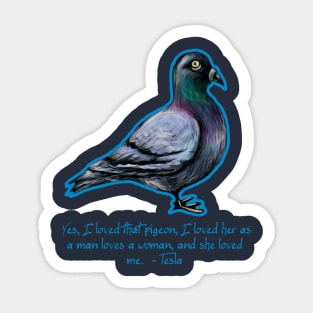 Niola Tesla PIgeon Sticker